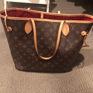 Louis Vuitton neverfull canvas tote